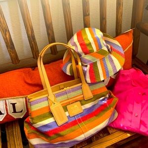 Coach Hand Bag with matching Coach Hat!